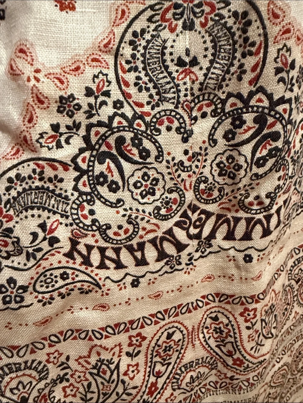 Zimmermann Blush Paisley Puff-Sleeve Midi Dress